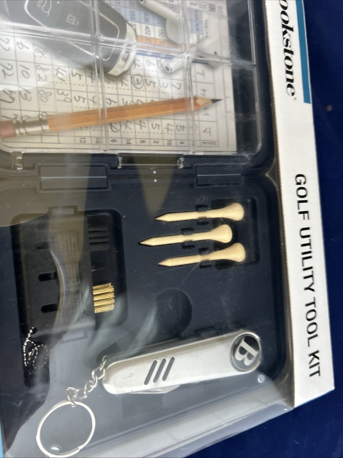 Brookstone Golf Set Men " Adventures" Gold Utility Tool Kit New In Package