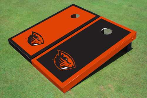Oregon State University Alternating Border Cornhole Boards