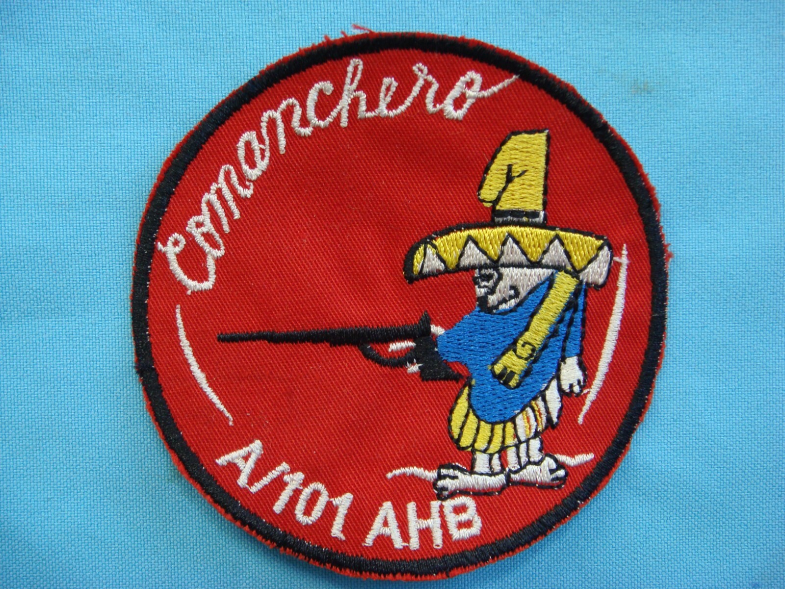 VIETNAM WAR PATCH, US A Co. 101st ASSAULT HELICOPTER BATTALION COMANCHERO