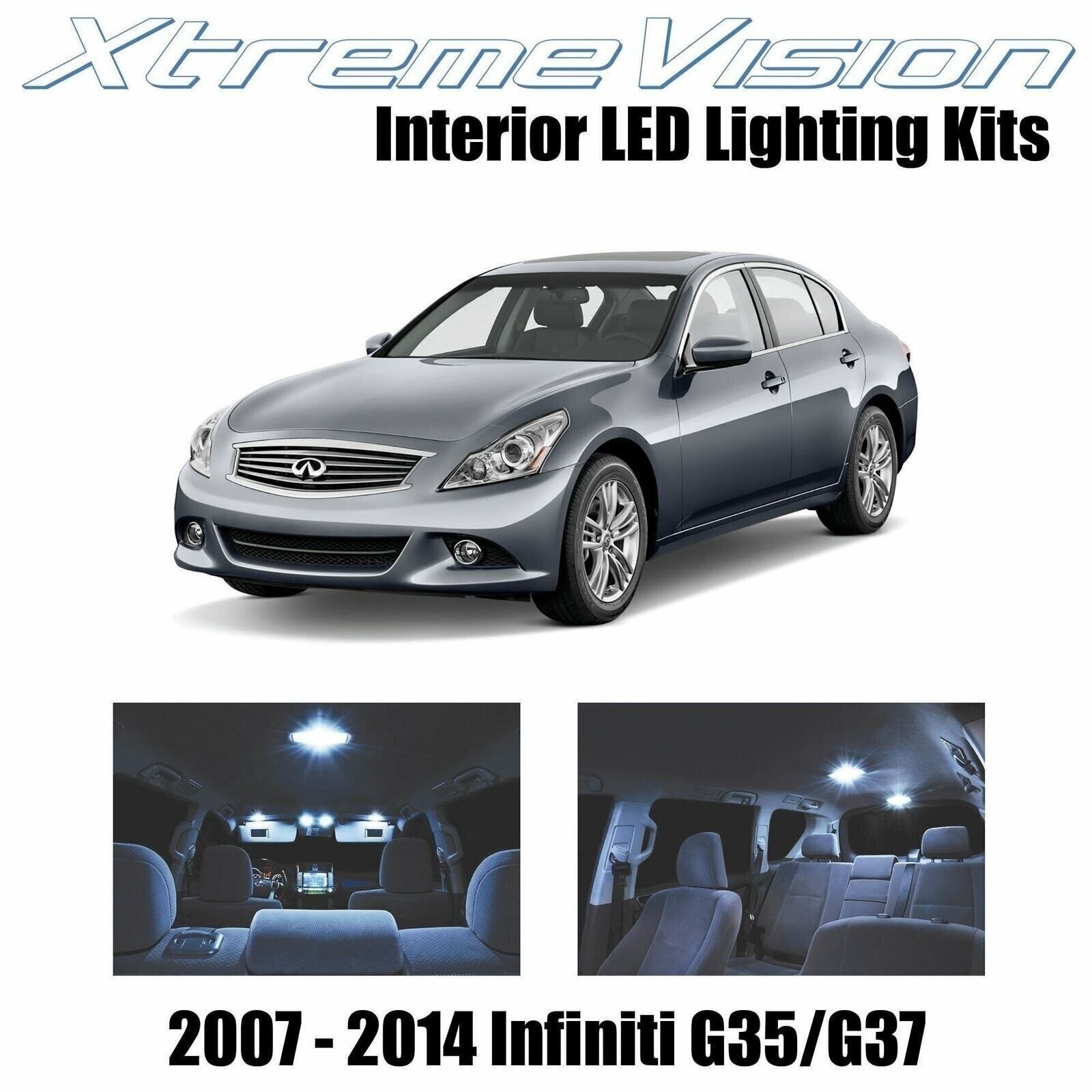 XtremeVision Interior LED for Infiniti G35 G37 Sedan 07-14 (10 PCS) Cool White