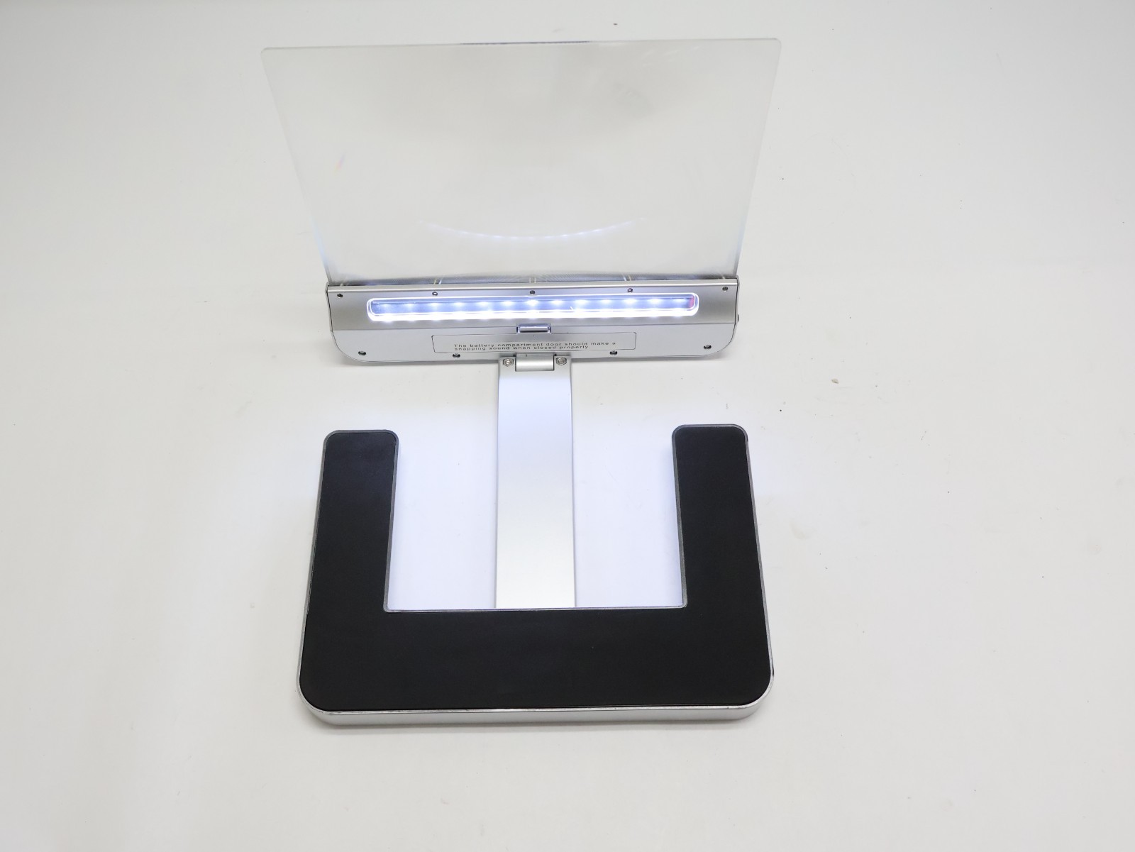 Hammacher Schlemmer Hands-Free Foldable LED Lighted Reading Magnifier