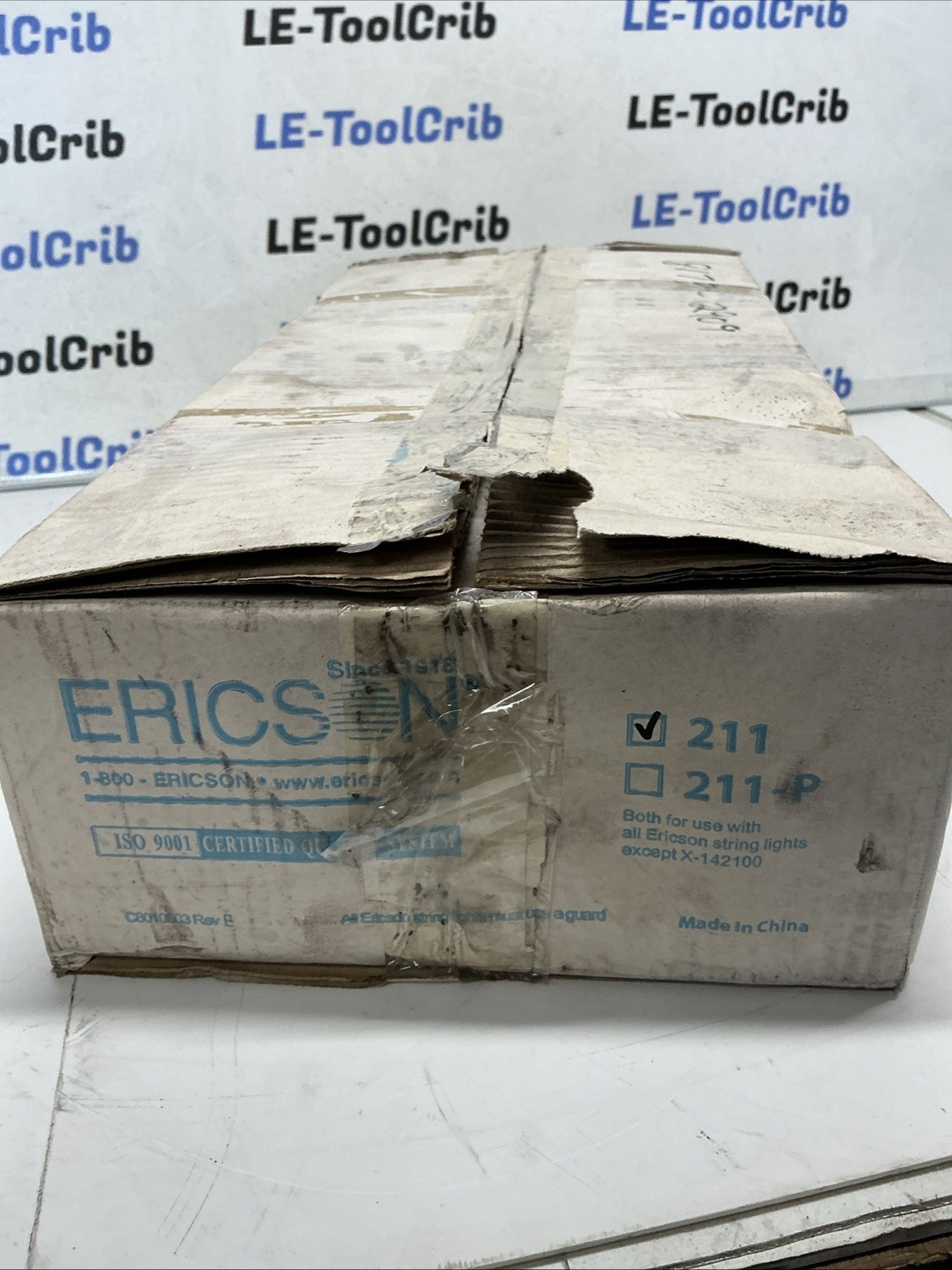 Ericson 123100STWY-1W 100’ Temporary String Light Set w/ Guards AB-404