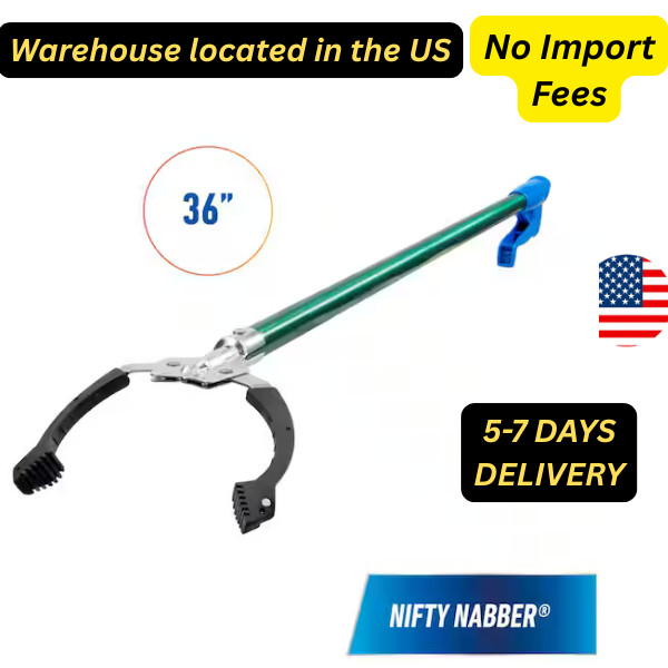 Heavy Duty 36 In Trash Picker Grabber Magnetic Stick Long Handled Reaching Tool