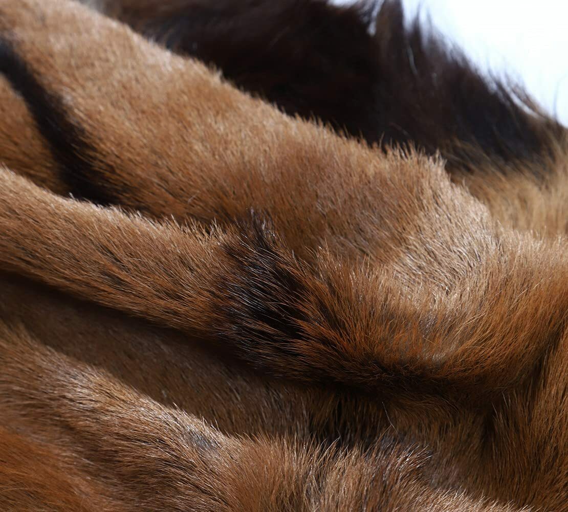 3 Pieces Real Goat Hide Skin Fur Pelt Rug Tanned Leather Clothing Accessories