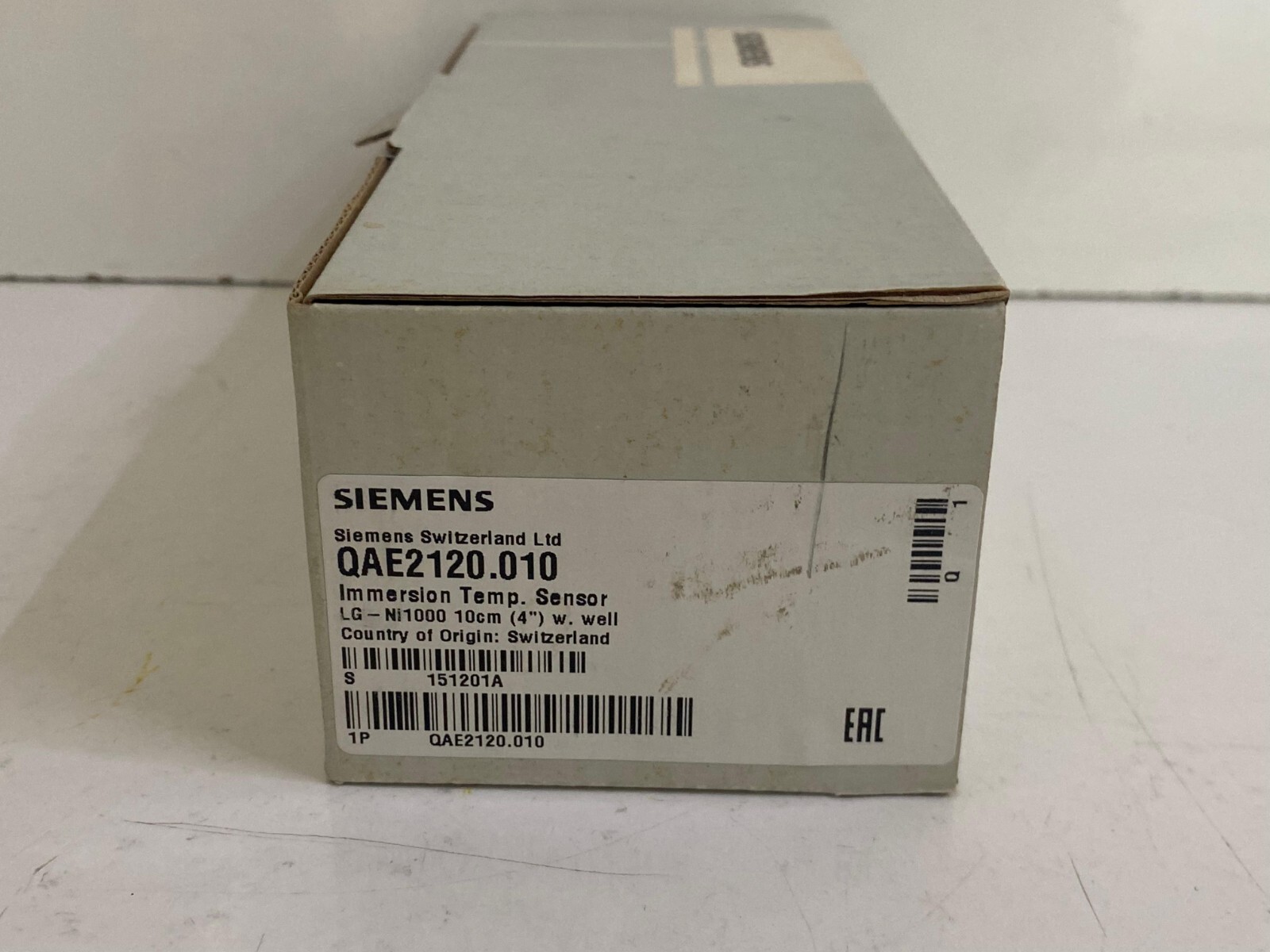 SIEMENS / QAE2120.010 / IMMERSION TEMPERATURE SENSOR