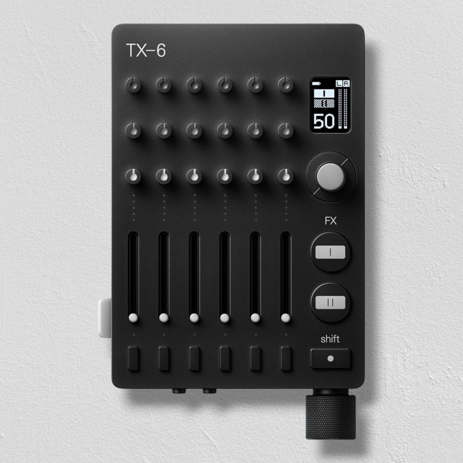 Teenage Engineering TX-6 Portable & Rechargeable 6 Stereo Channel Mixer (Black)