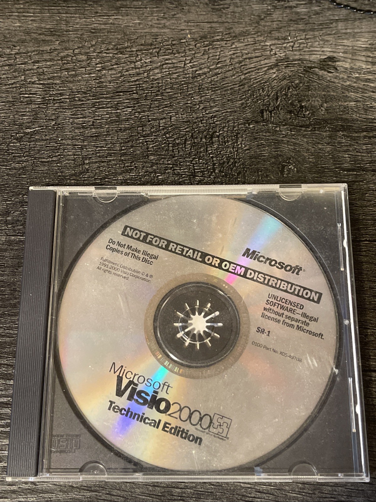 Microsoft Visio 2000 Technical Edition CD-ROM and Product Key Genuine