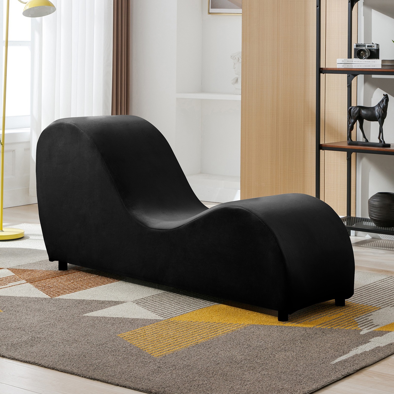 Zafly Yoga chair with backrest, Meditation Seat Chaise Lounge for Home & Office