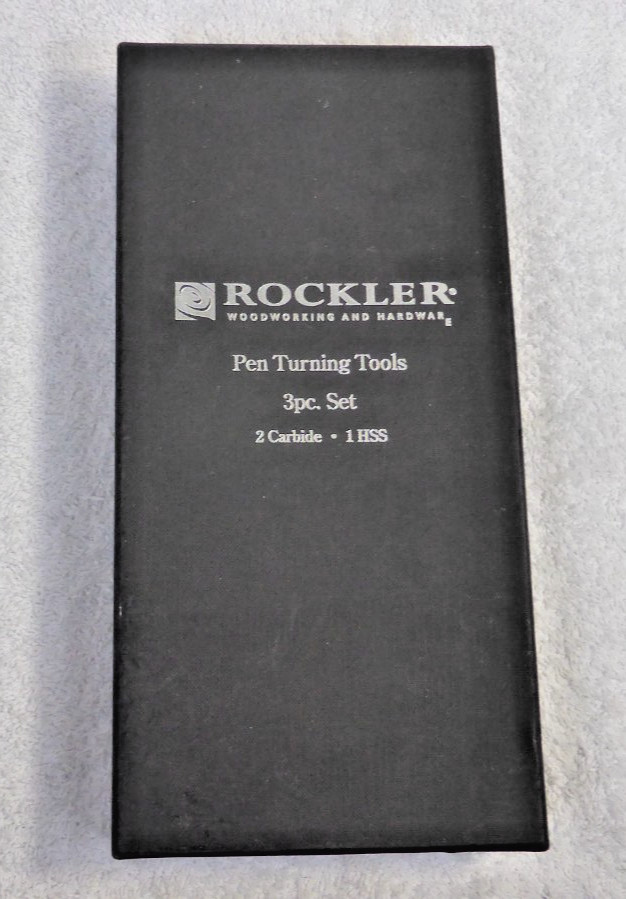 ROCKLER Pen-Turning Ergonomic Turning Tools 2 Carbide 1 HSS NEW in Box