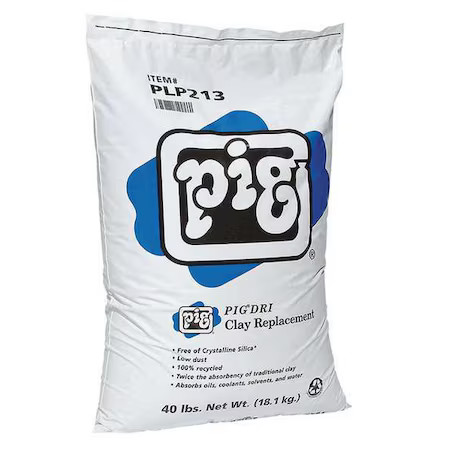 Pig Plp213-1 Granular Sorbent, 5 Gal Absorbed Per Package, 40 Lb Bag, 60%