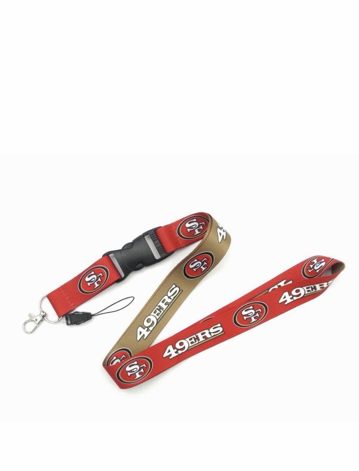 San Francisco 49er Football LANYARD DETACHABLE BUCKLE KEY CHAIN US SHIP in 1 day