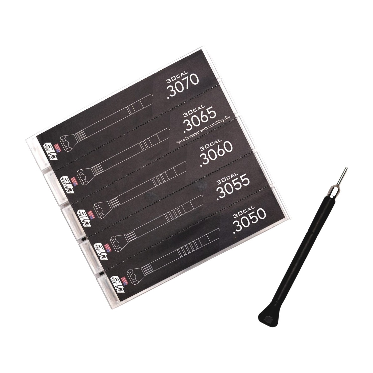 Area 419 ZERO Sizing Die Mandrel Kits, 30CAL Diameter - 419-MANDRELS-30