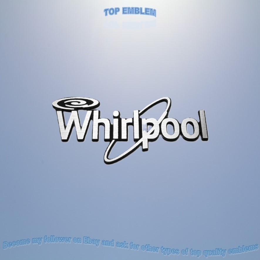 WHIRLPOOL emblem badge replacament logo decal sticker aufkleber SIGN