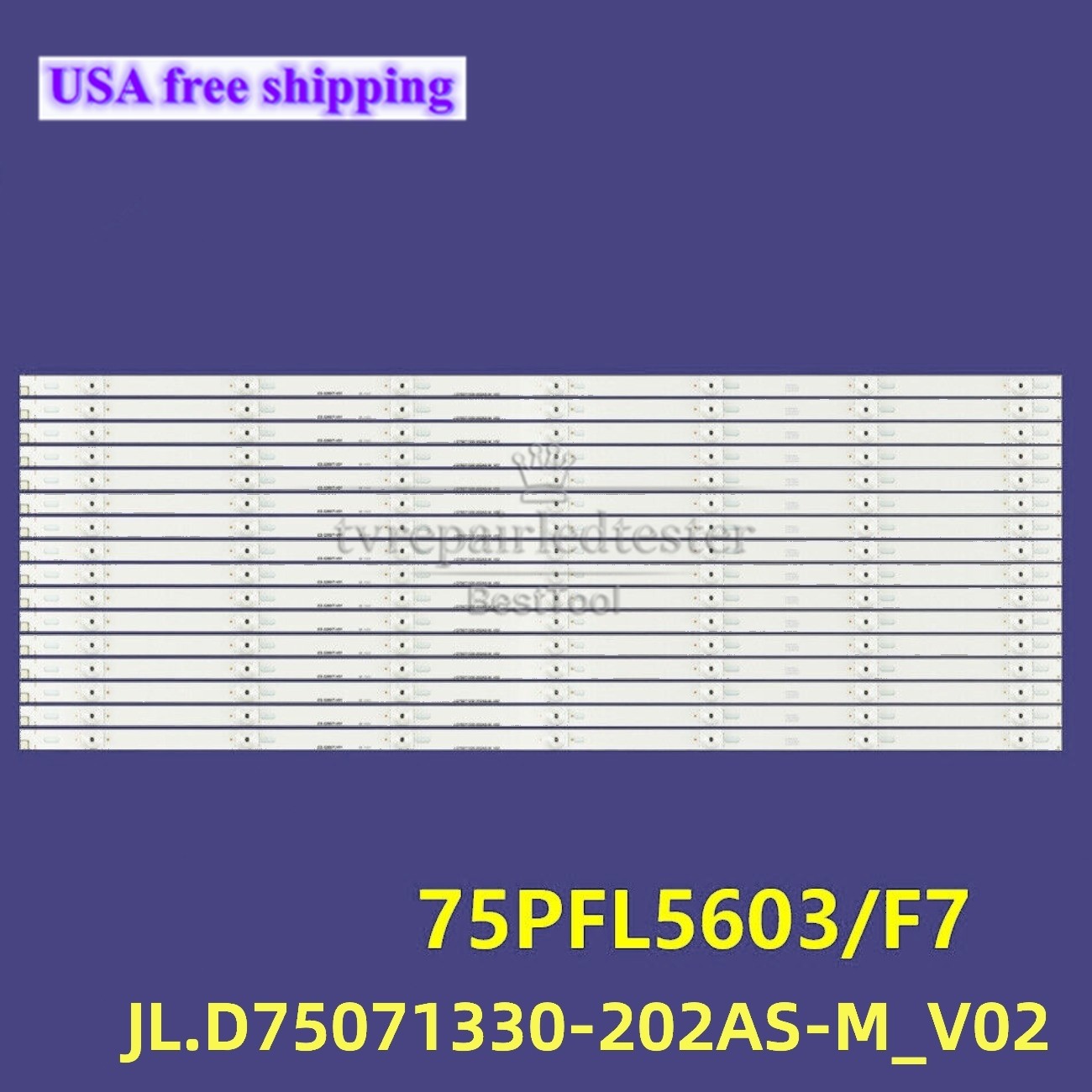 LED Backlight Strips For Phillips 75PFL5603/F7 JL.D75071330-202AS-M_V02