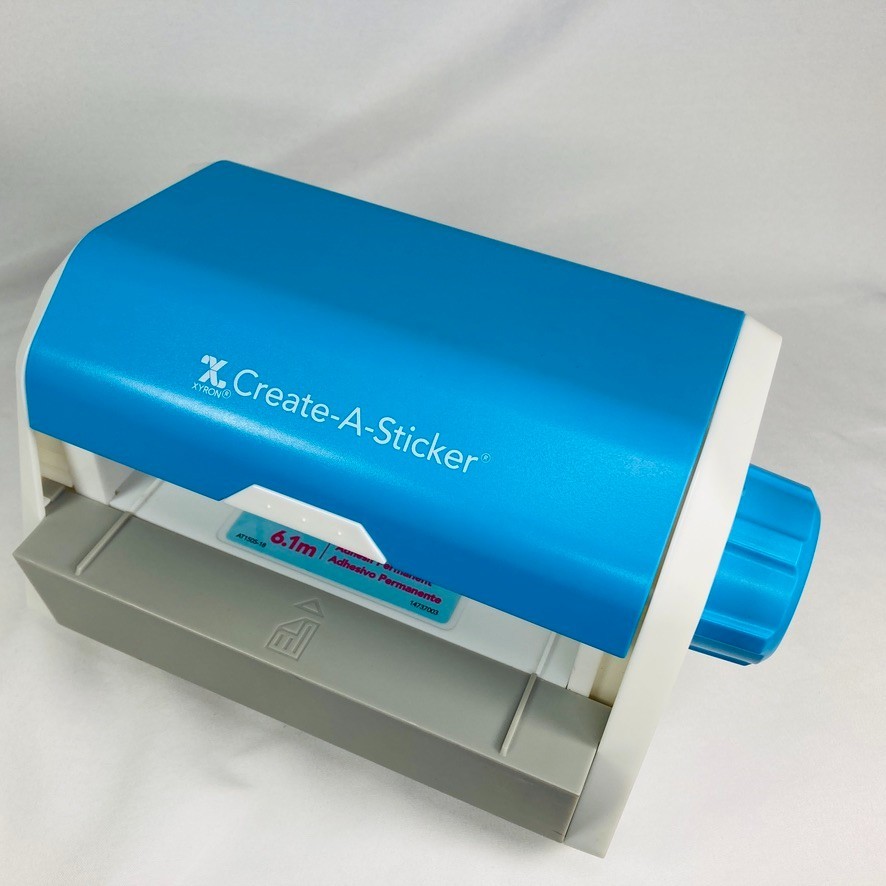 Xyron Create-A-Sticker Maker Machine 5" XRN500 Blue White Scrapbooking Crafting