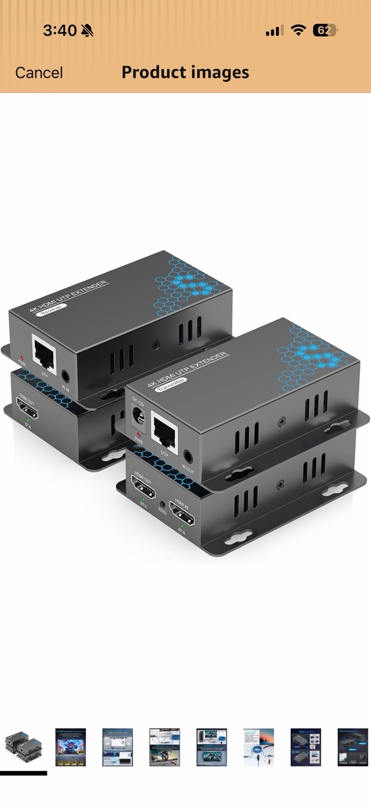 Brand New 4K HDMI Extender Over Ethernet CAT5e/CAT6/6a/CAT7 230FT 4K@30Hz