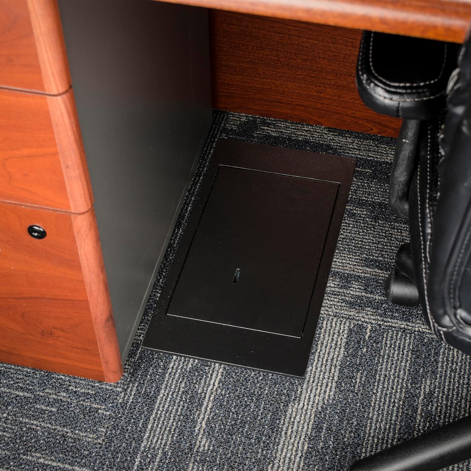 0.22 Cu. Ft. Hidden Floor Safe with Key Lock – Secure Storage for Valuables