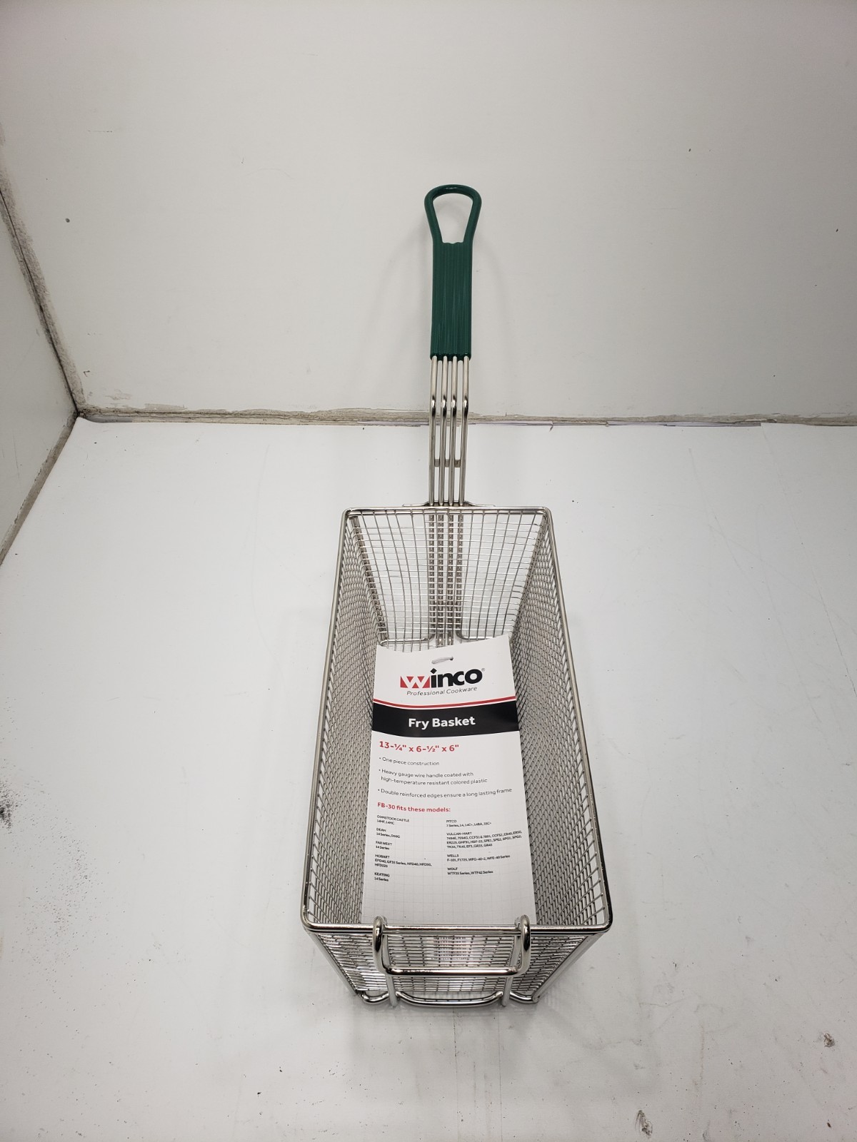 Winco FB-30 Commercial Deep Fryer Basket 13-1/4” X 6-1/2” X 6” Made China New