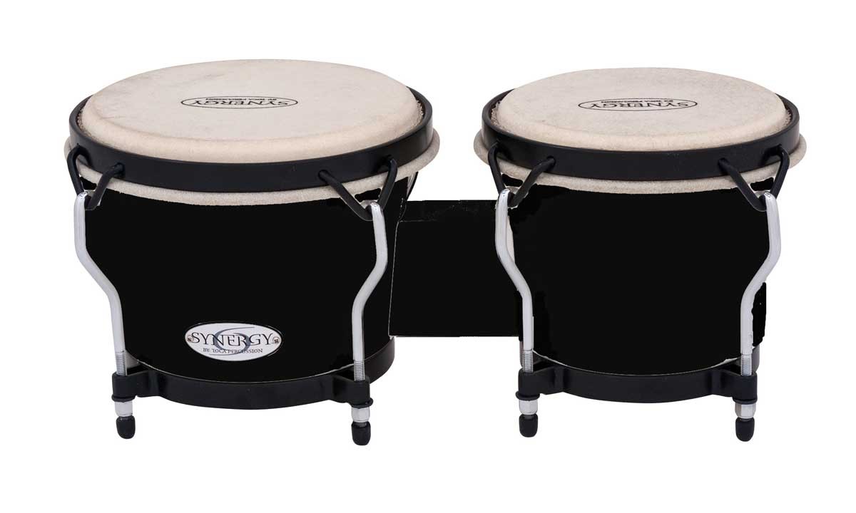 TOCA BONGOS DRUMS SET SYNERGY SERIES PERCUSSION - BLACK