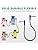6-Pack 12 inch Flat Guitar Patch Cables Pedal Cable | Low Profile 1/4" TS Right