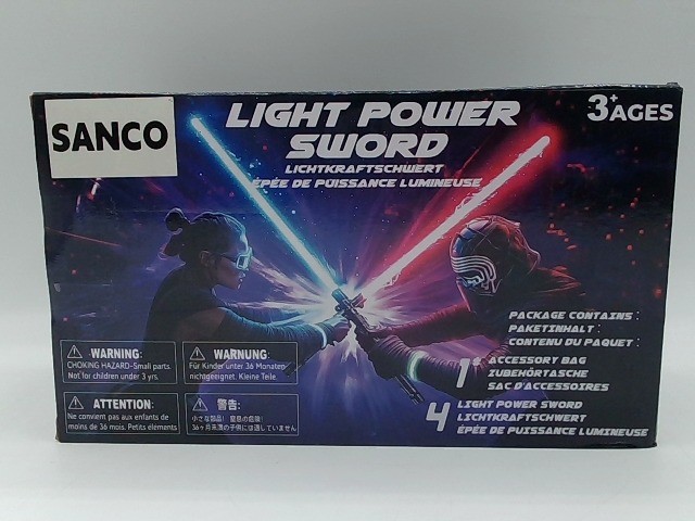 SANCO Light Up Sabers Set For Kids - 10-30 Inch Multi Color Retractable Power Sw