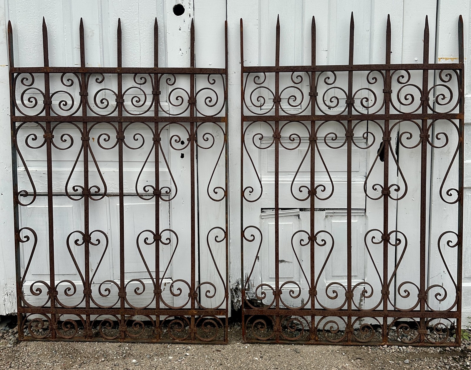 Antique Iron Garden Gate Pair GA20339