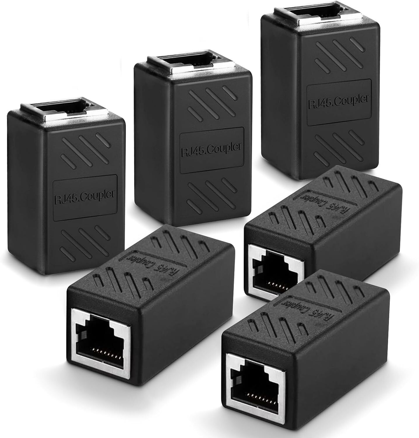 5/10PACK RJ45 Inline Coupler Cat6/Cat5 Ethernet Network Cable Extender Connector