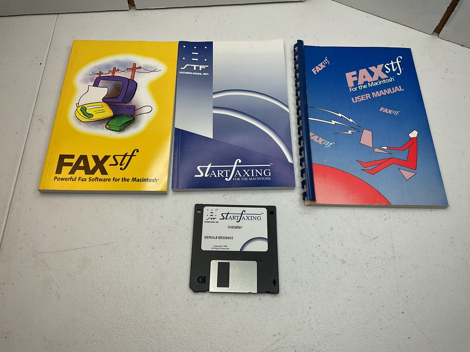 Fax Stf Lot 3 User Manuals & an Installer Disk For Apple Macintosh