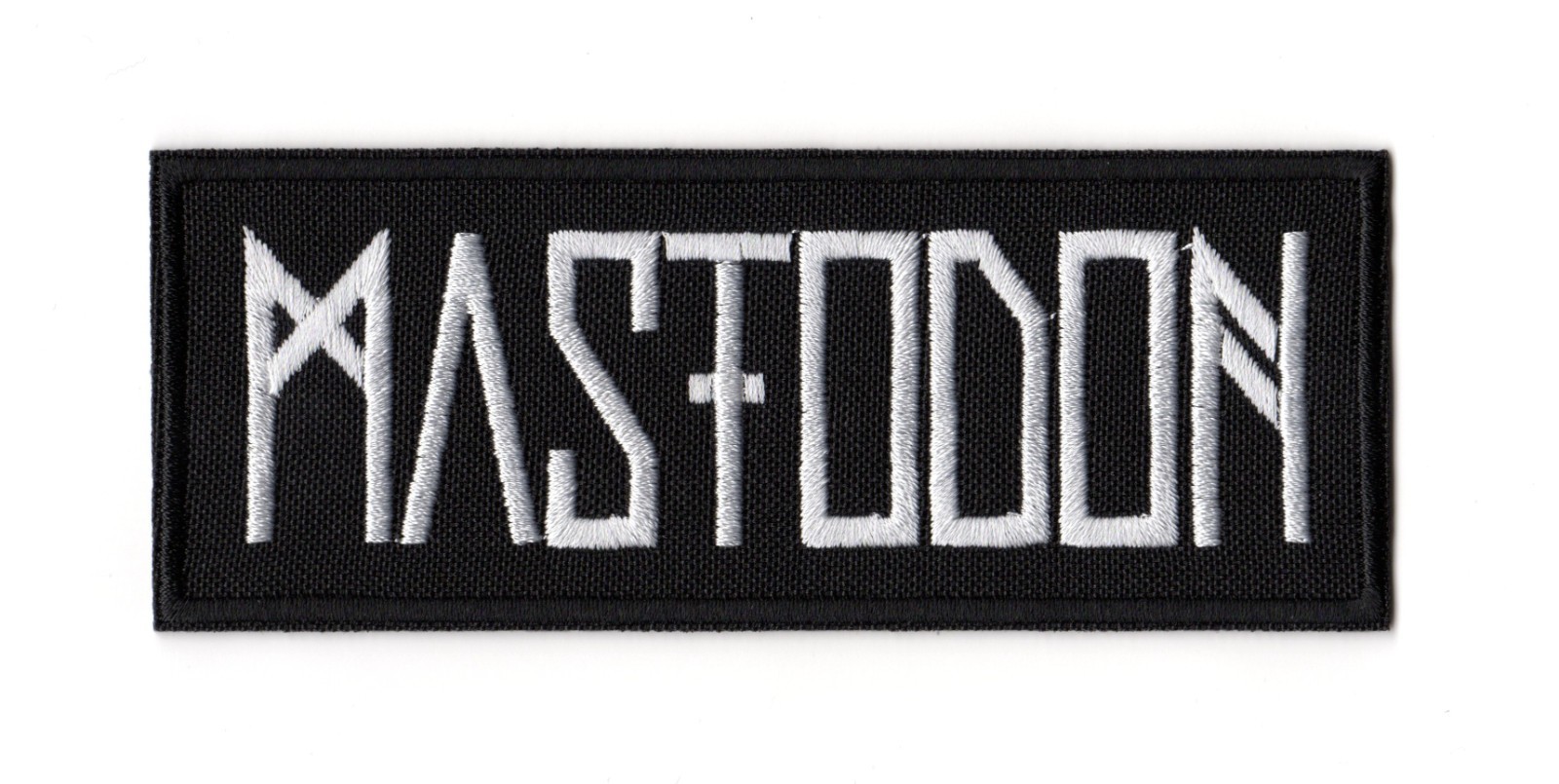 Mastodon Patch The Hunter Embroidered Sew On Band White Logo Heavy Sludge Metal