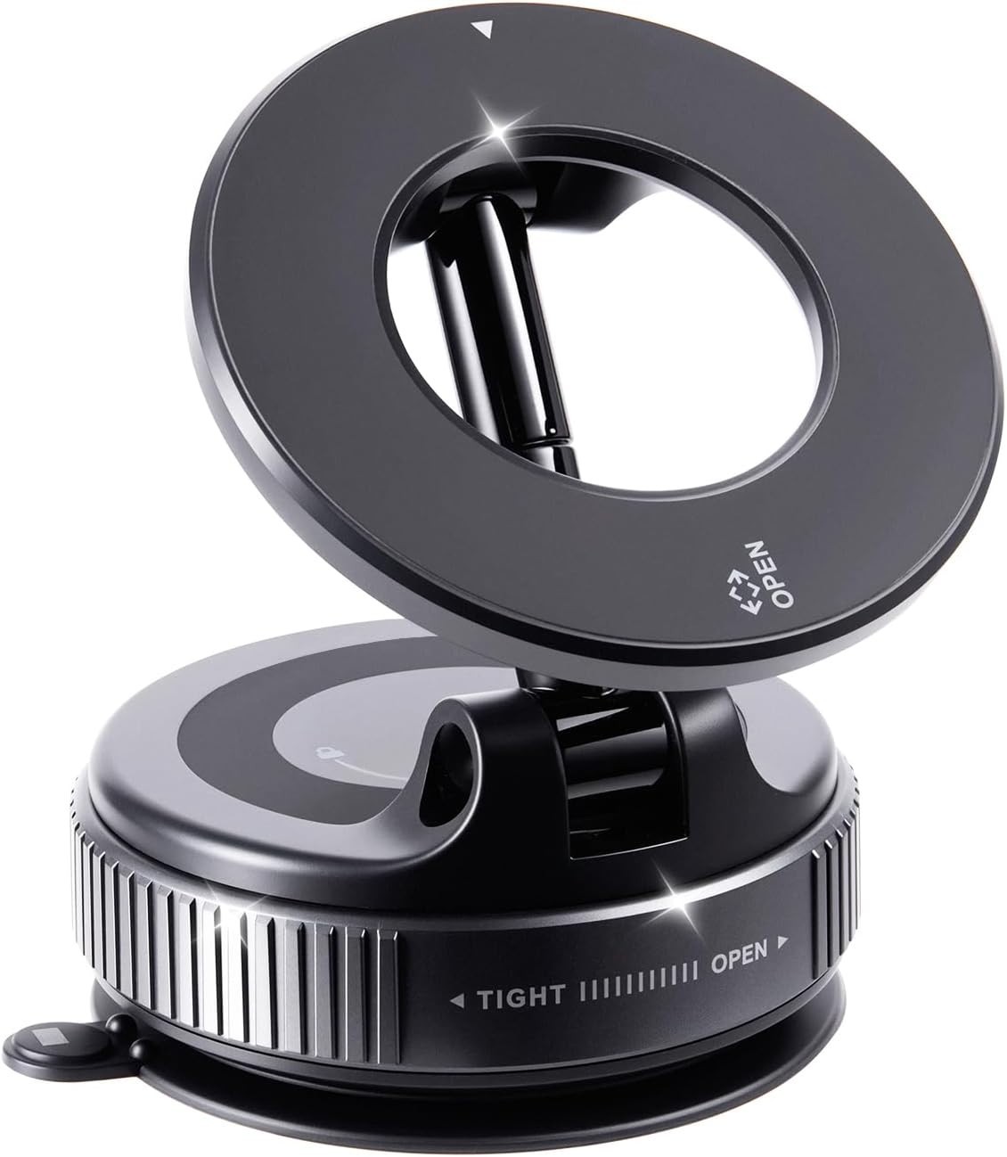 360° Vacuum Magnetic Phone Holder Suction Cup Car Mount with Foldable Stand LOT