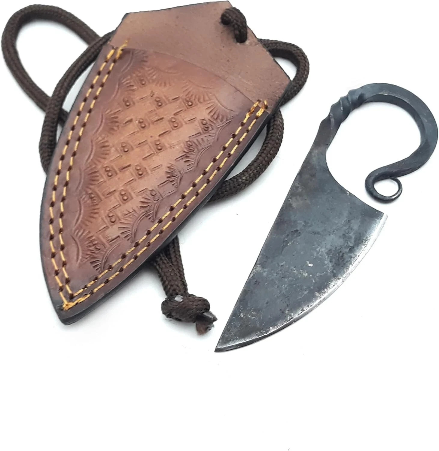 Handmade Viking Knife – Hand-Forged Celtic Pocket Knife | Full Tang Vintage Blad