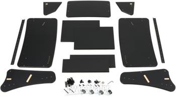 RAB Audio ProRak 14U Rack with Six Adjustable Angles, Top Shelf, and Casters -