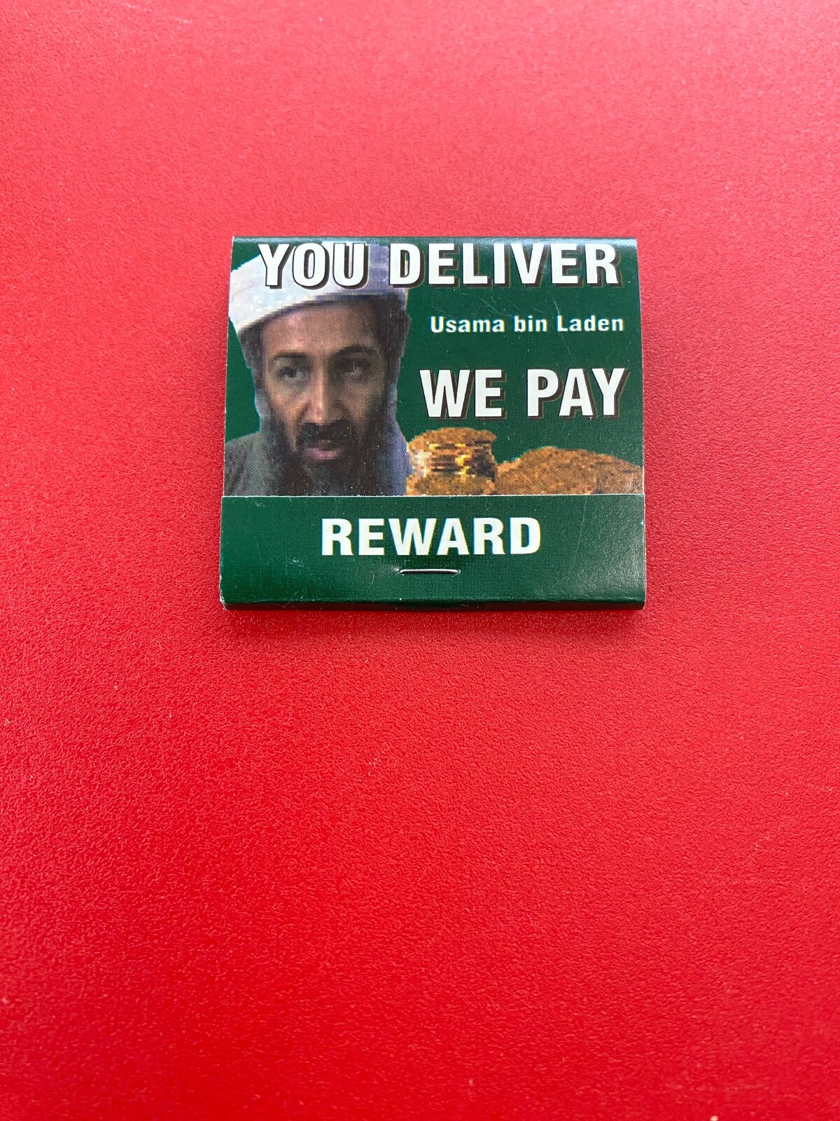 New Mint USAMA BIN LADEN Matchbook Matches FBI State Dept Rewards For Justice