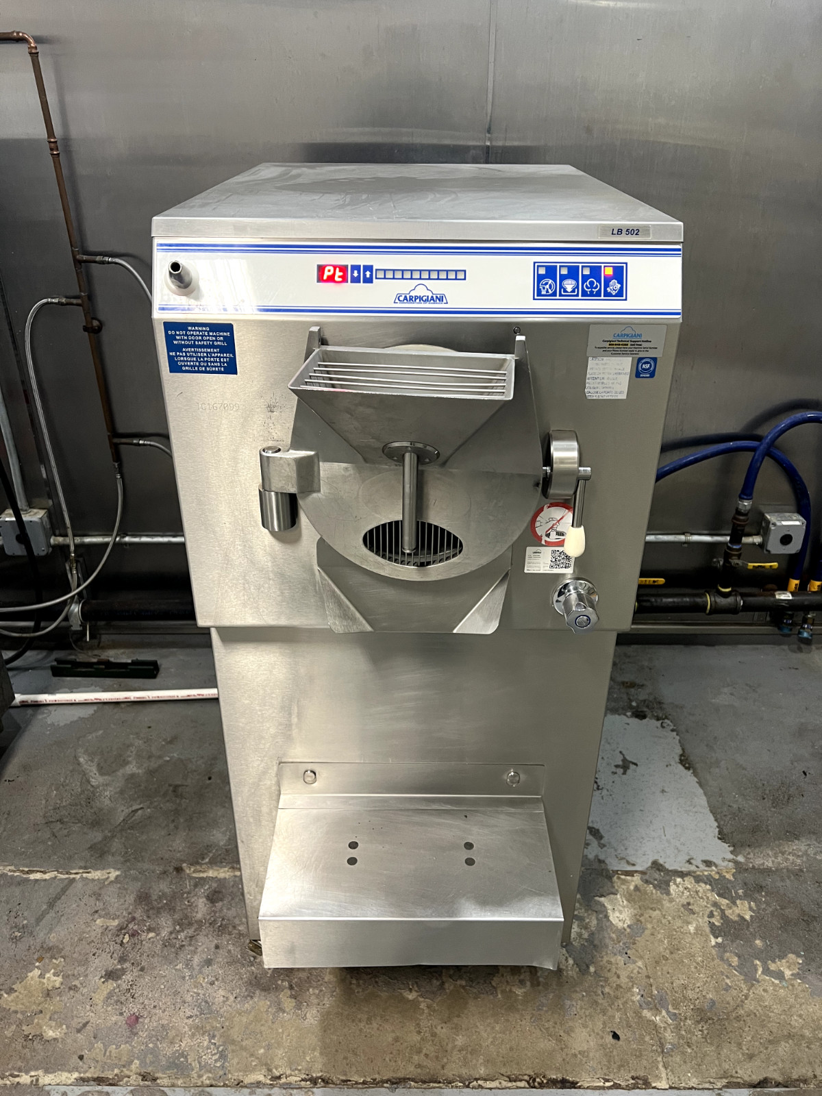 Carpigiani LB 502 Gelato & Ice Cream Machine Batch Freezer 20QT, Excellent Cond.