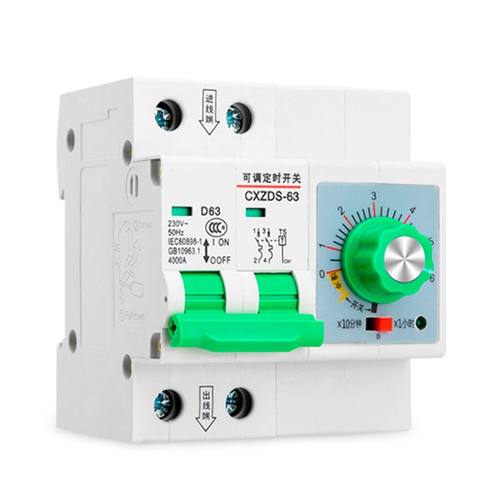 Mechanical Adjustable Timer Switch 63A 13000W Water Pump Memory Timer 1min-6h