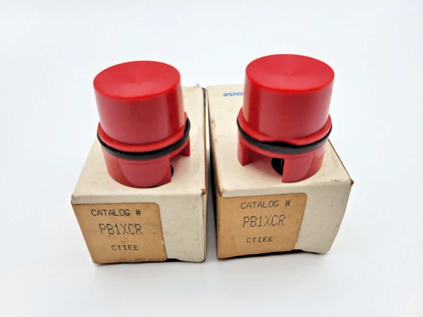 Westinghouse PB1XCR Push Button Pilot Light Cap Red Heavy Duty - 2 Piece Lot
