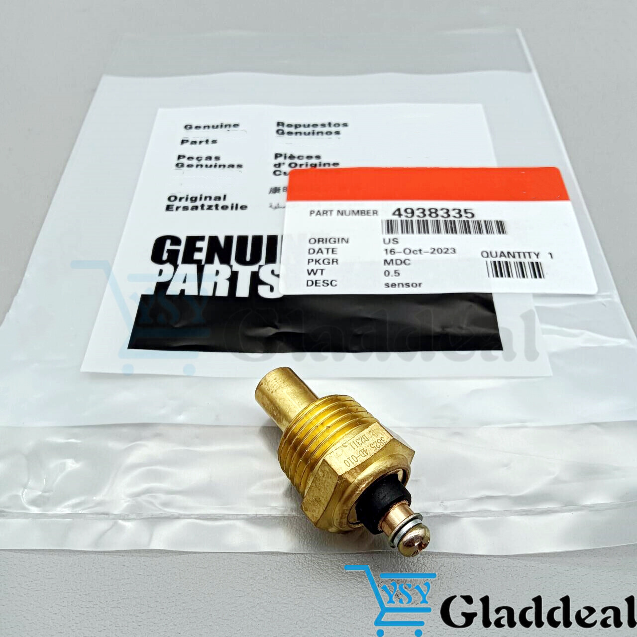 Genuine Temperature Sensor 4938335 for Cummins Engine 4BT 6BT US
