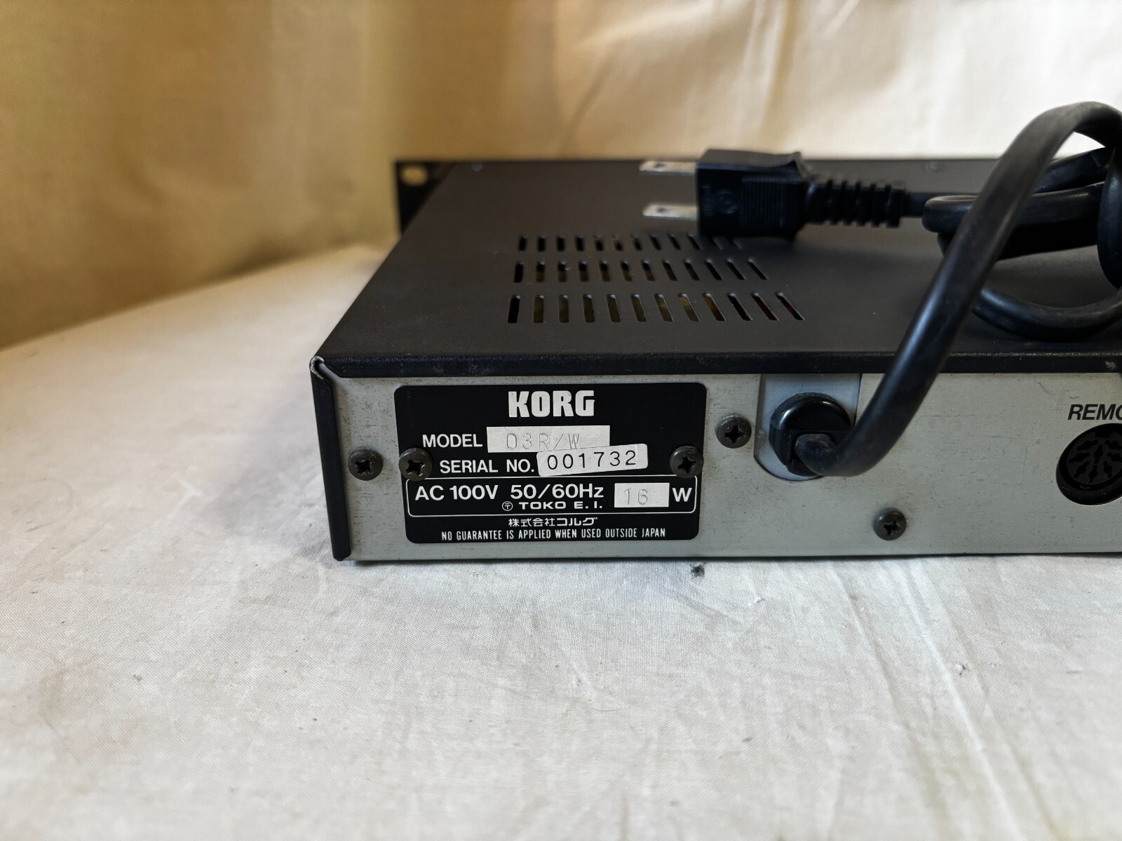 Korg 03R/W ai2 Synthesis Module New internal battery!!