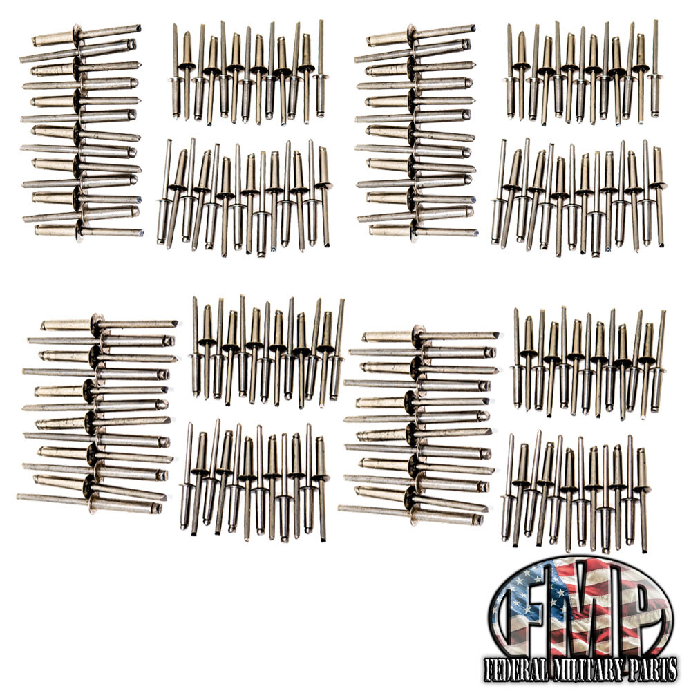 4 Door Rivet Kit fits X-door Military Humvee M998 Hummer H1 M998 M1025 M1038 H-1
