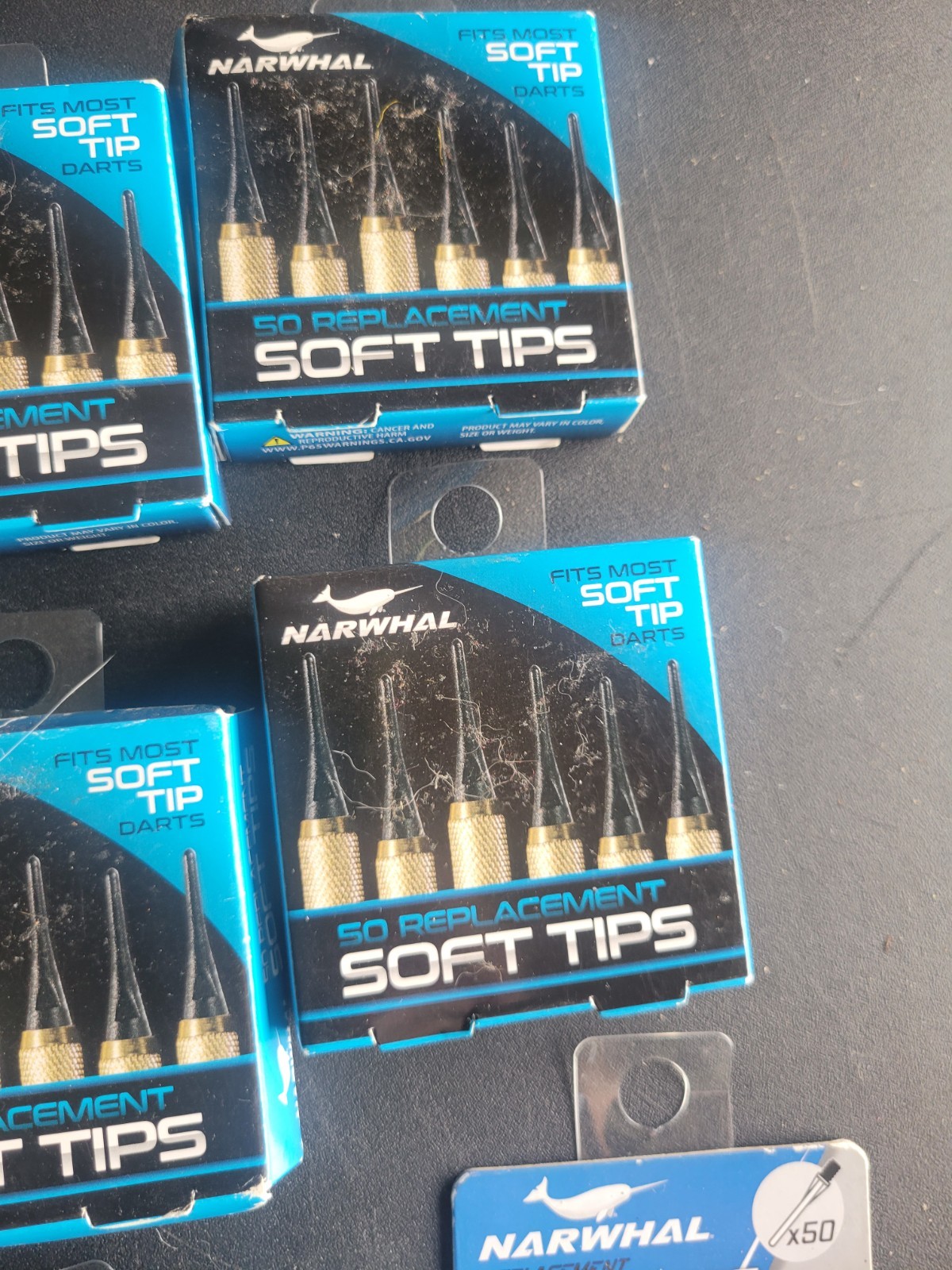 Narwhal Replacement Soft Tips for Darts 450 Count - New in Package 9x50