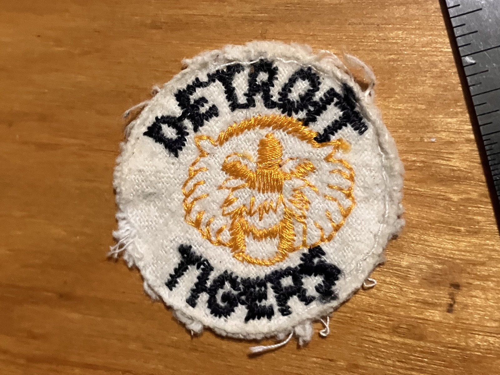 Vintage 1960's DETROIT TIGERS 2-in Embroidered Patch MLB BASEBALL Classic Retro