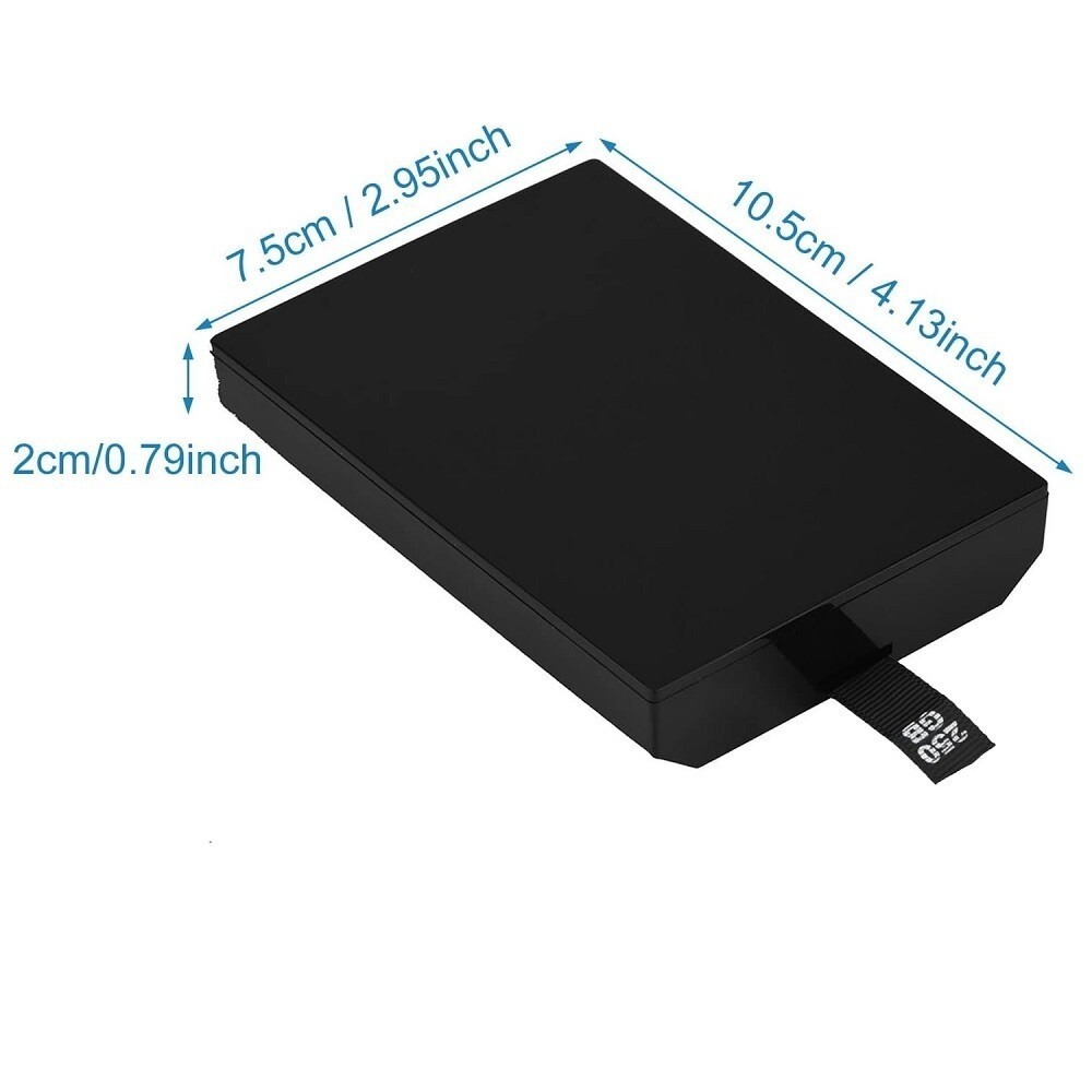 1 Pcs 250GB Internal Hard Drive Disk HDD Black Fits For Xbox 360 Slim Console