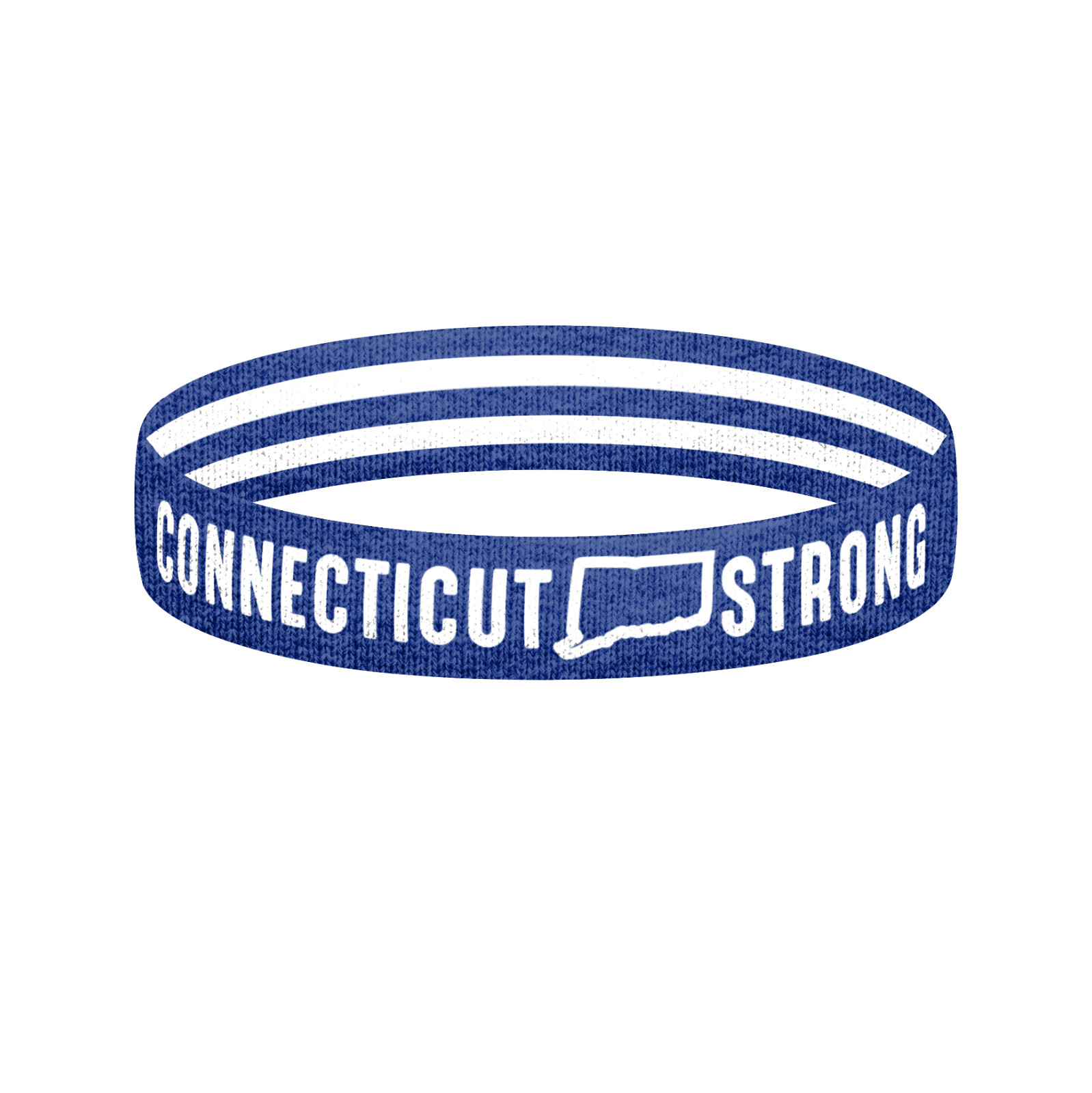 Reversible Connecticut Strong Wristband Bracelet Connecticut Bracelet