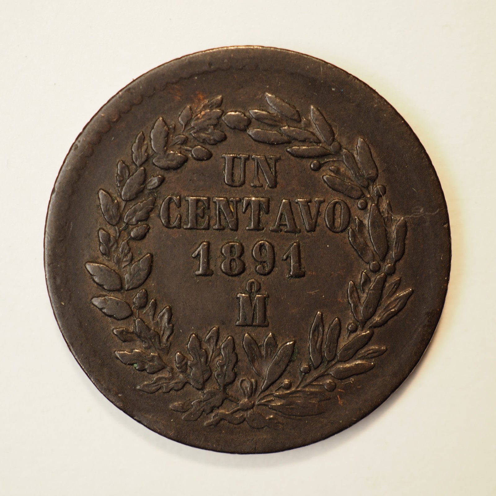 1891   MEXICO  1 CENTAVO  **NICE COIN** FREE SHIPPING M9774
