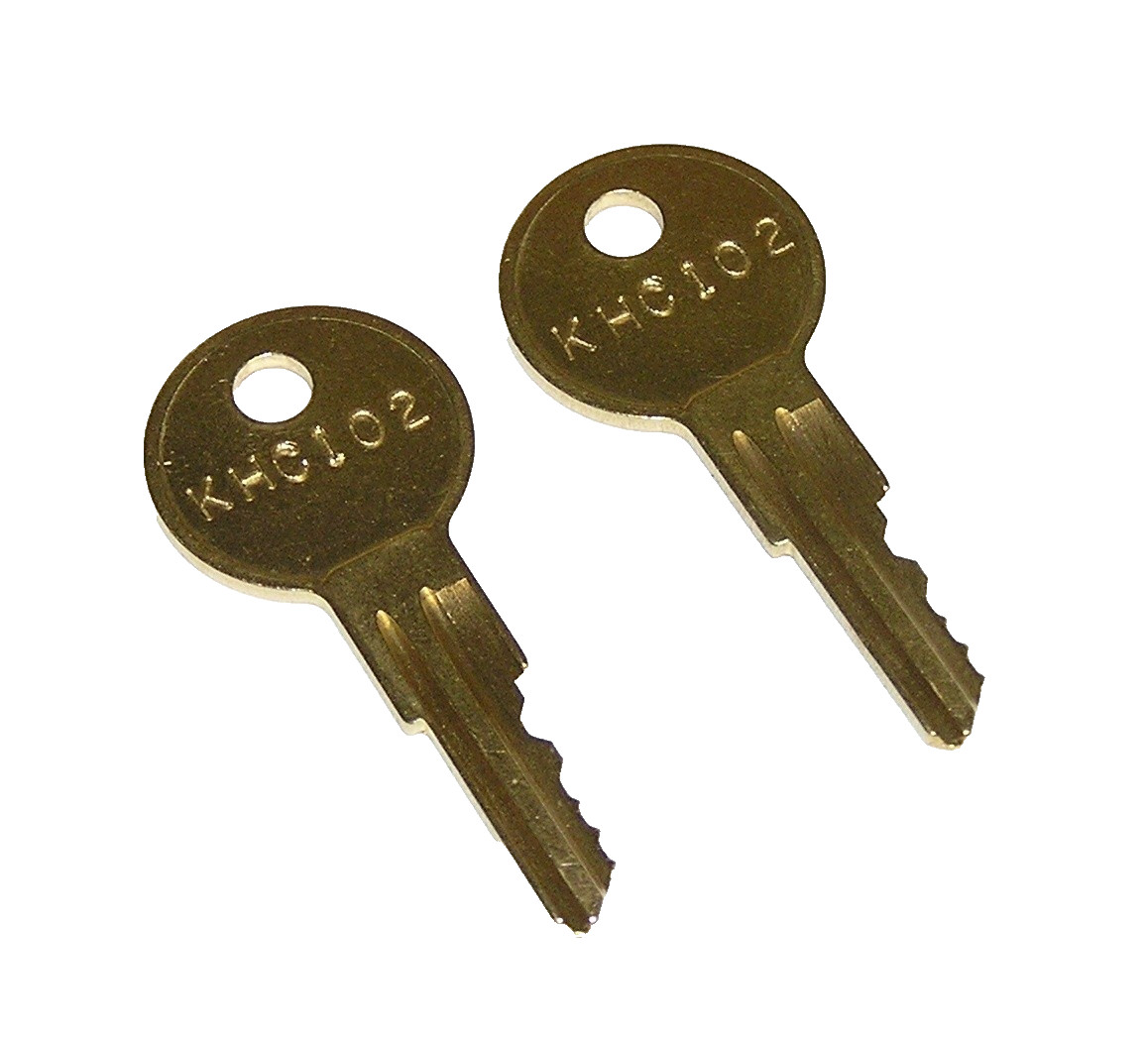 2 - KHC102 Replacement Keys fit Kason, Kolpak, Norlake Refrigeration Equipment