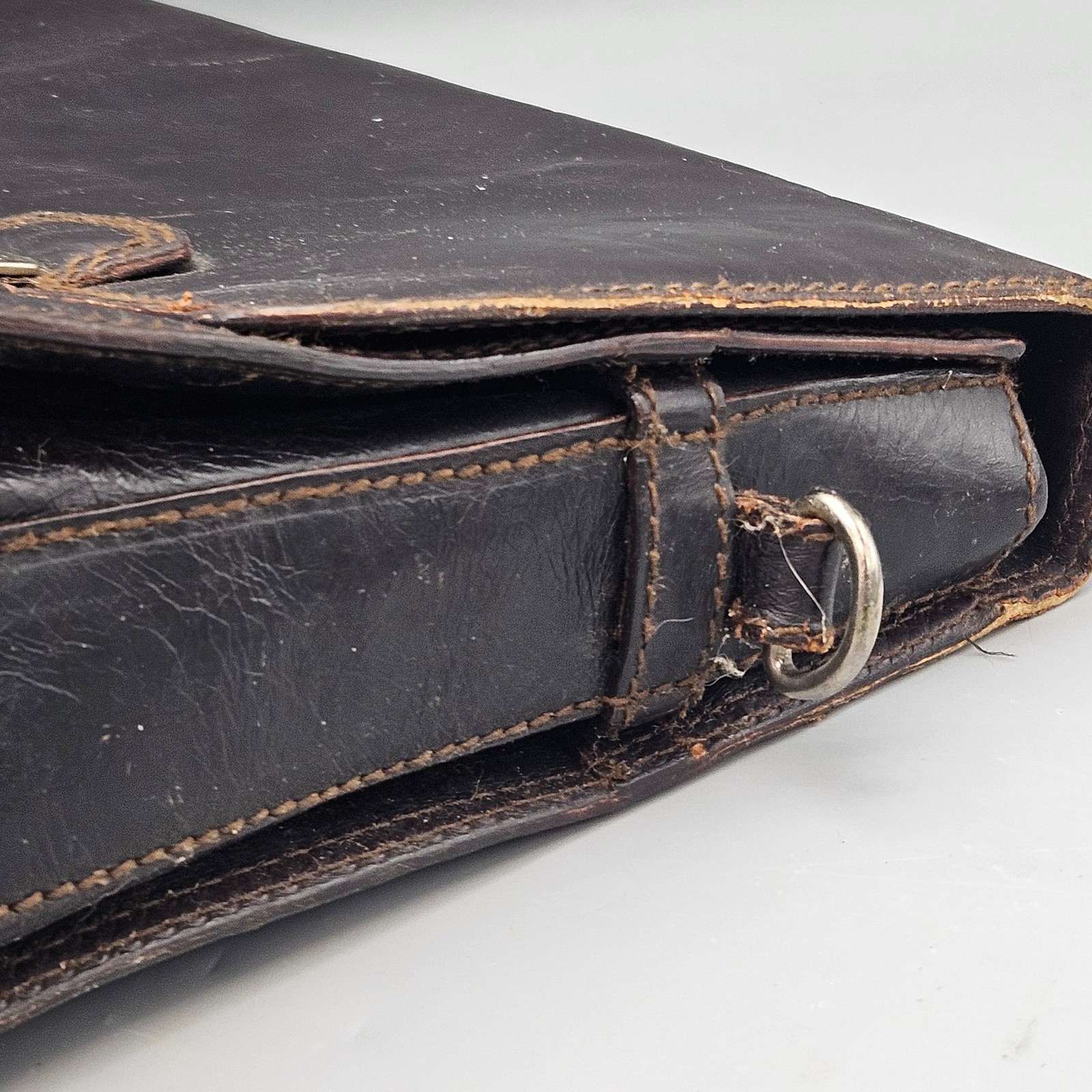 Vintage Dolce & Gabbana Black Leather Briefcase