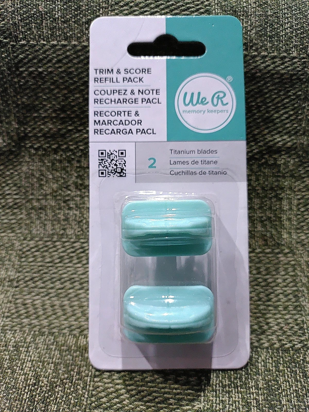 We R Memory Keepers, Trim & Score Refill Blade, V1 - Center Blade, blades refill