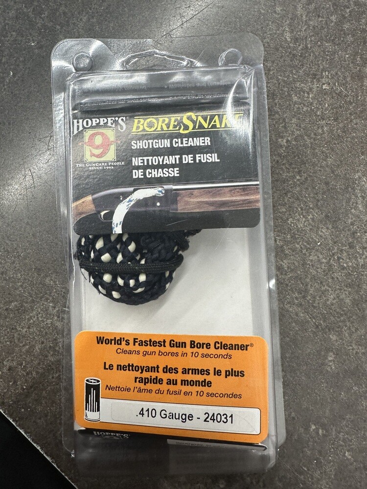 HOPPE'S BORE SNAKE SHOTGUN CLEANER NETTOYANT DE FUSIL DE CHASSE .41O GAUGE