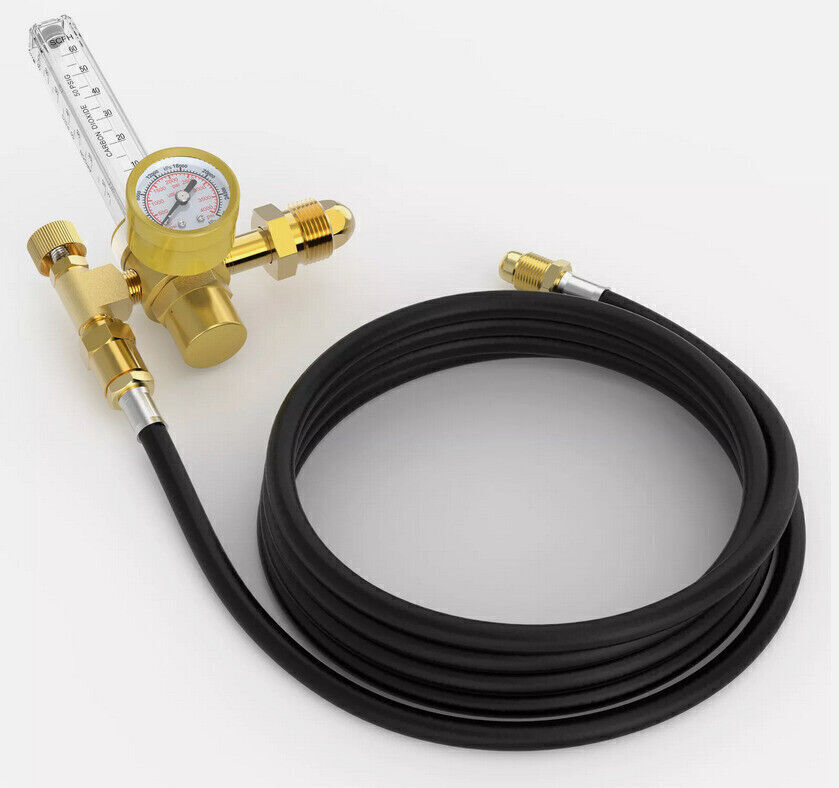 Argon CO2 Gas Hose fit Flow Meter For Welding Regulator Welder Gauge
