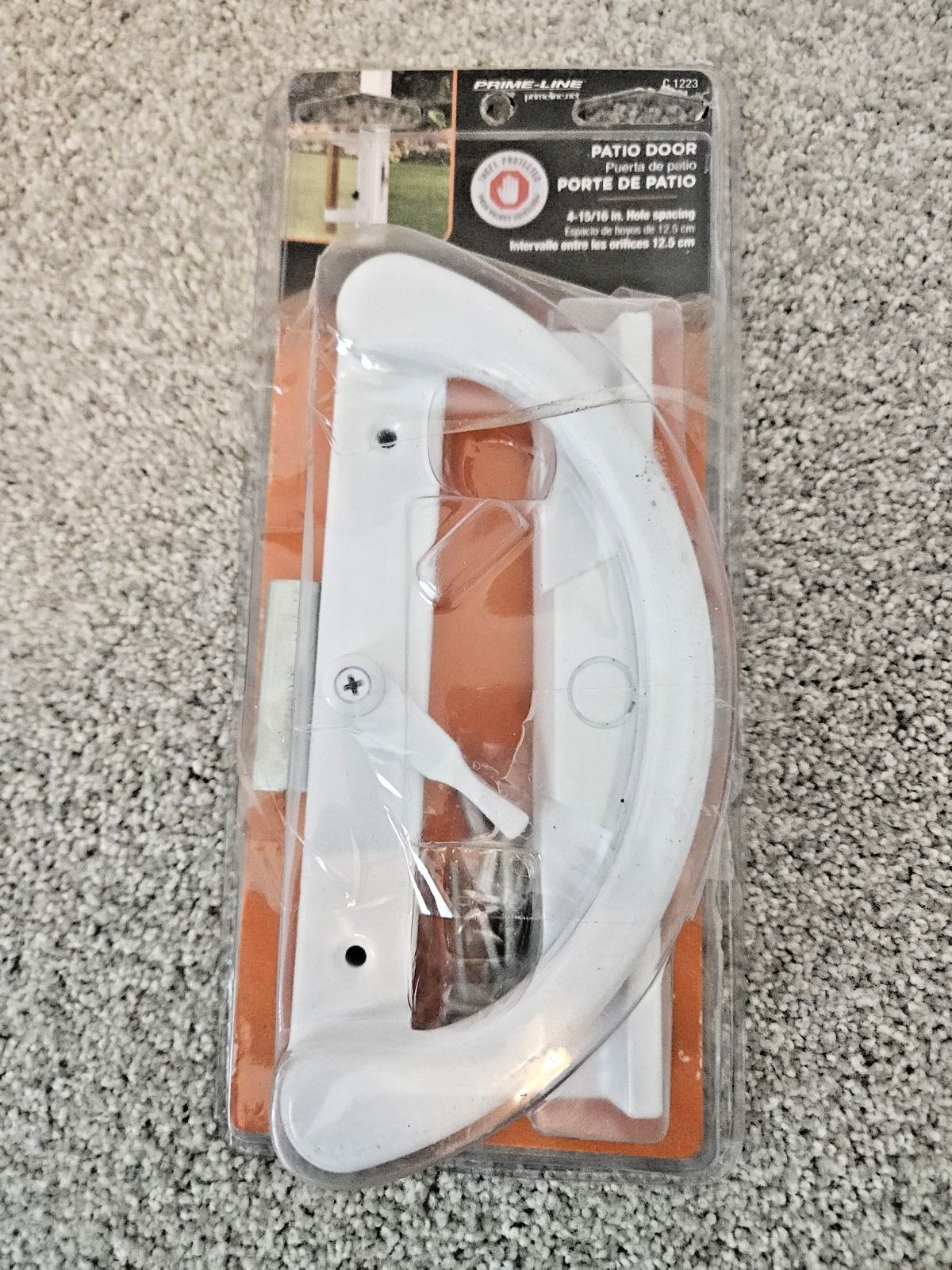 Prime-Line C 1223 Non-Keyed Sliding Glass Door Handle Clamp Style Fits 4-15/16"